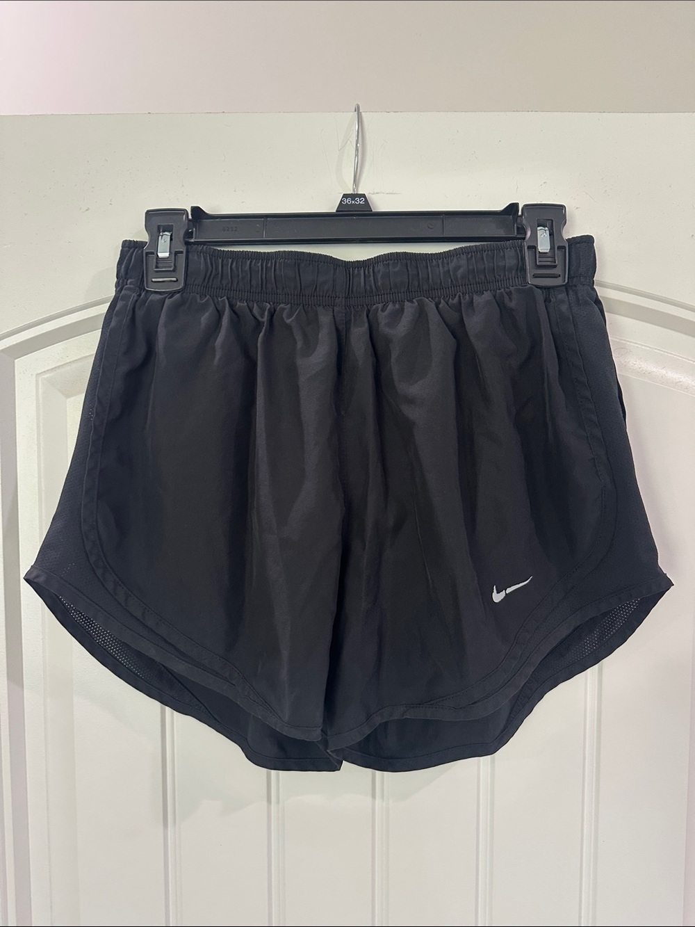 Nike Black Women's Athletic Running Shorts with Swoosh